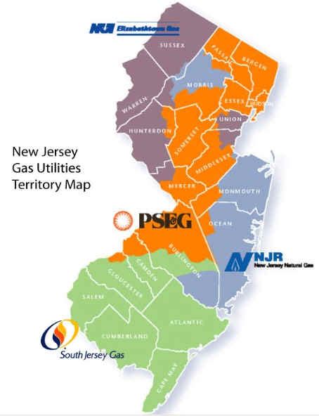 nj natural gas service map